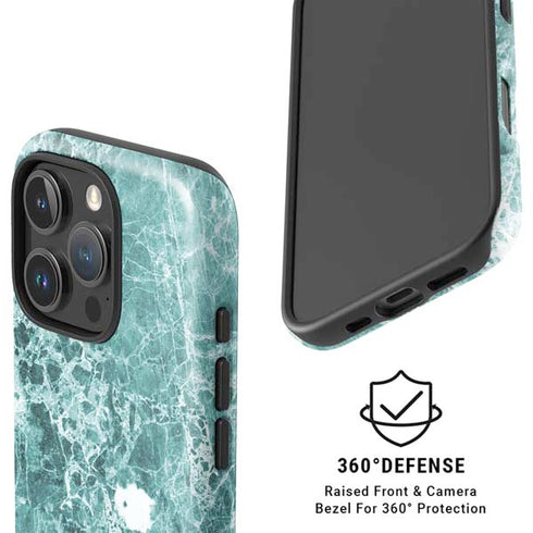 Crushed Turquoise iPhone 16 Pro Magsafe Impact Case